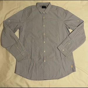 SCOTCH & SODA Blue Casual BF Long Sleeve Shirt